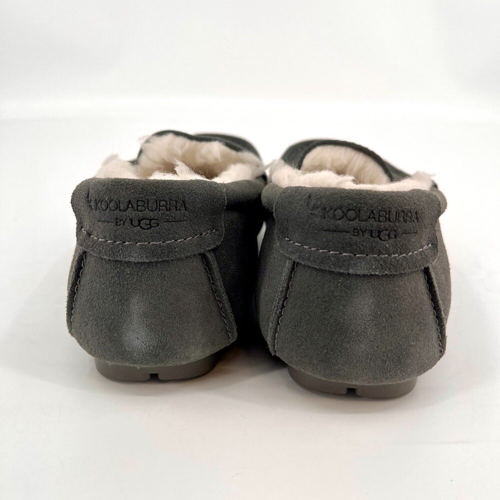 Koolaburra By UGG Suede Tipton slipper Size 9 Sting Gray Fax Bed Lining NWOB - Picture 4 of 9